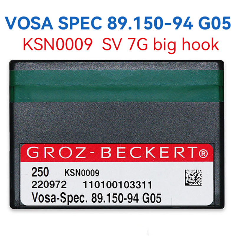 Agulhas de tricô Groz Beckert Vosa-Spec 89.150-94 G05 (KSN0009)